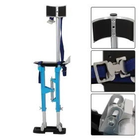 Law189360 Labwork Drywall Stilts Aluminum Tool 18ftft - 30ftft Adjustable Painting Taping #3
