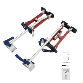 Law189378 Labwork 18 Inch - 30 Aluminum Drywall Stilt Tool For Wallpaper Painting Tools Red #3