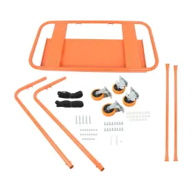 Law257736 Labwork Drywall Sheet Cart Handling Sheetrock Panel With Safety Belts 3000lbs