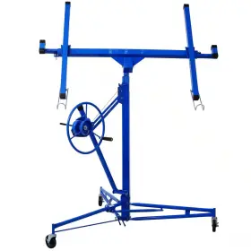 Lattoy 711181379037 11 Ft. Drywall Panel Lifter Hoist Jack Rolling Caste