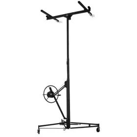 Lattoy 744759320476 11 Ft. Drywall Panel Lifter Hoist Jack Rolling Caste