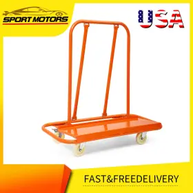 Ledkingdomus 197839725294 Heavy-duty Drywall Cart 2400lbs Of Reliable Loading Capacity And 4 Swivel Wheels