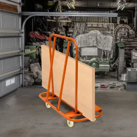 Ledkingdomus 199449408321 Heavy Drywall Cart 45.3 Inch L 22.4 W 46 H With 4 Swivel Wheels 3000 Lb Capacity