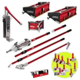 4-662p Level5 Drywall Finishing Set 2 Flat Boxes 3 Handles Pump Minishot 4-662p Level5 Drywall Finishing Set 2 Flat Boxes 3 Handles Pump Minishot