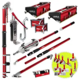 4-681p Level5 Full Drywall Taping And Finishing Set - Automatic Taper 10 Inch /12