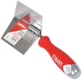 Level5 815966021521 Inside Corner Knife 4 Inch X3.5 - Pro-grade Metal Hammer End Drywall Gypro