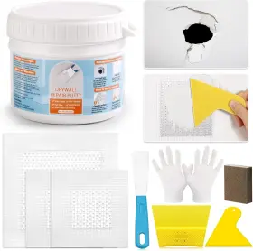 Lx-113 Lifeisluck Drywall Repair Kit Wall Surface Hole 12oz White Putty Patch