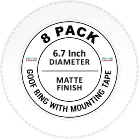 Lighting Labs 738941002189 Lightlabs Goof Ring Matte 8 Pack 6.7 Inch Od Packs