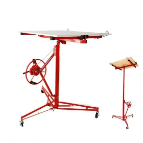 06wcl0002ard Lwwjj 11ft Drywall Lifter Panel Hoist Dry Wall Rolling Caster Sheetrock Jac