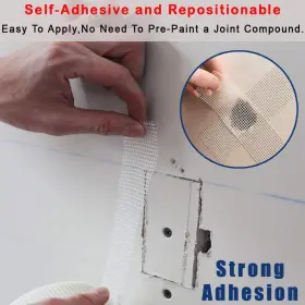 Tape-13 Lyltech 632202727098 Drywall Joint Mesh 100% Fiberglass 1.88-inch X White #3