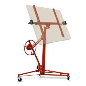 Lyromix 692618937108 11ft Drywall Lift Panel Hoist Dry Wall Rolling 150lbs Heavy