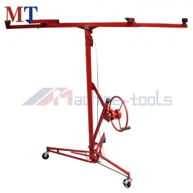Mt1984993 Machine-tools 16 Feet 150 Lbs Drywall Panel Hoist Lifter Carrier Safety Lock Red High Quality