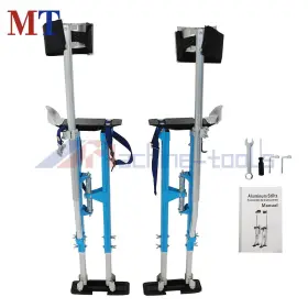 Mt4323583 Machine-tools 36 Inch - 48 Aluminum Tool Stilt With Knee Pad For Painting Painter Taping Blue #2