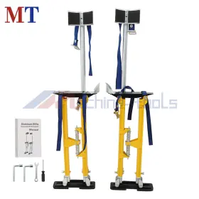 Mt4323857 Machine-tools 24 Inch -40 Drywall Stilt Adjustable Aluminum Tool For Painting Taping Yellow #2