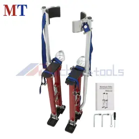 Mt4323994 Machine-tools 24 Inch - 40 Red Adjustable Aluminum Tool Drywall Stilt For Taping Paint #2