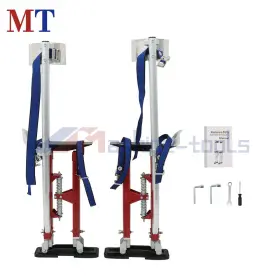 Mt4324131 Machine-tools 18 Inch -30 Drywall Stilts Adjustable Aluminum Tool Red For Painting Painter Taping #2