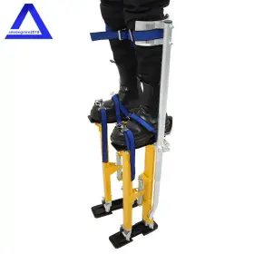 Amz1357123 Marddpair Adjustable Drywall Stilts 24 Inch -40 Aluminum Alloy Construction Tool Yellow #2