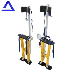 Amz1357123 Marddpair Adjustable Drywall Stilts 24 Inch -40 Aluminum Alloy Construction Tool Yellow #3