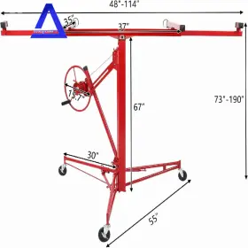 Amz623027 Marddpair Drywall Lift 16ft Plasterboard Panel Sheetrock Hoist Lifter Carrier Safety Lock