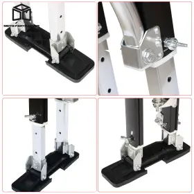 Mp1733458l Marddpair 15-23 Inch Drywall Stilts Aluminum Tool Stilts-black For Painting Painter Taping #3
