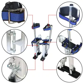 Mp1733677l Marddpair 15 Inch -23 Adjustable Aluminum Alloy Stilts Silver For Painters Walking Tool #2