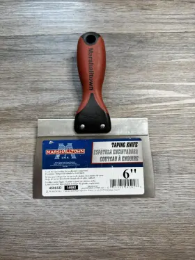 14592 Marshalltown Premier Line Stainless Steel Taping Knives With Durasoft Handle - 6