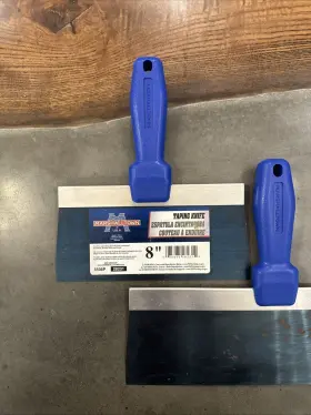 28231 Marshalltown 2 - Blue Steel Taping Knives 8 Inch And 12 X 3 Unused / Open Box