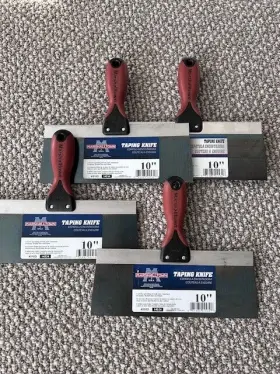 4510d Marshalltown Durasoft Ii Taping Knives Blue Steel 10 Inch Set Of 4