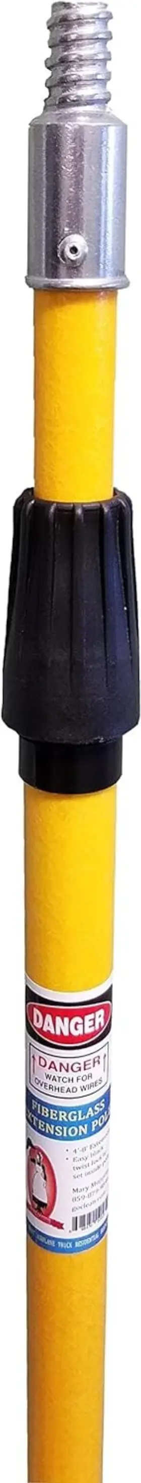Mary Moppins 698470020255 4 Ft To 8 Fiberglass Extension Pole