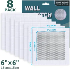 Mckanti 445012226223 8 Pack 6 Inch Drywall Repair Patch Kit With Extended Self-a #2
