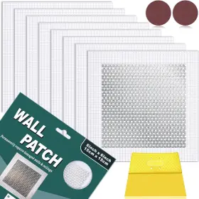Mckanti 445012226223 8 Pack 6 Inch Drywall Repair Patch Kit With Extended Self-a