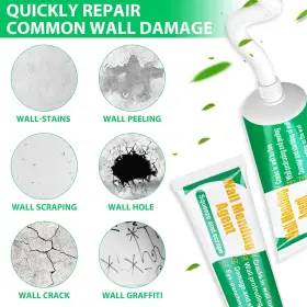 Mckanti Ranekie 445040592529 Drywall Repair Kit Hole Patch Spackle Puddy Wall Large #2