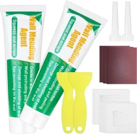 Mckanti Ranekie 445040592529 Drywall Repair Kit Hole Patch Spackle Puddy Wall Large