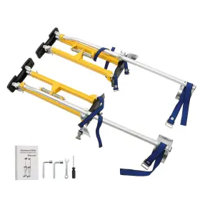 1199318 Menbager Yellow Drywall Stilt 24 Inch -40 Adjustable Aluminum Tool For Painting Taping