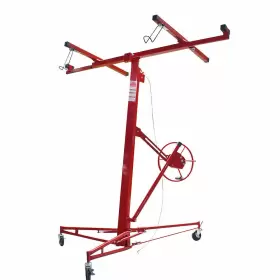 550582 Menbager 16 Ft Drywall Rolling Lifter Panel Hoist Jack With Lockable Wheels #3