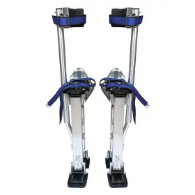 902538 Menbager 24-40inch Aluminum Painter Taping Tool Silve Stilt Drywall Painting Stilts