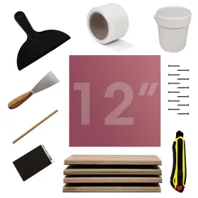 Mengcube 721295721578 Drywall Repair Kit 12 Inch X12 X5/8 Dry Wall Patch Kits For Large Holes