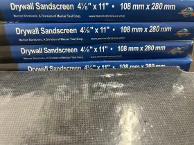 250120 Mercer 4-1/8 Inch X 11 120 Grit Drywall Sanding Screens 25 Pack