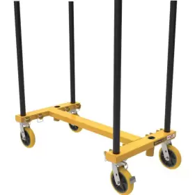 I-bmdher31ygr Metaltech Drywall Cart 48.25 Inch X50 X27.75 3000-lb Load Capacity Wheels Steel