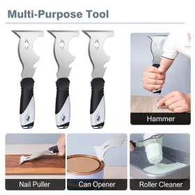 Mister Rui 768484205372 Putty Knife Paint Scraper 10 In 1 Multi-use Painters Tool Tapi #2