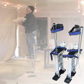 Mitoharet 903036200304 Drywall Stilts 15-23inch Adjustable Aluminum Tool Stilt For Painting P #2