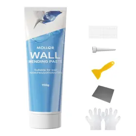 Mollor85263 Mollor 761873368863 Drywall Repair Kit Wall Patch Spackle Paste With 0.15kg White