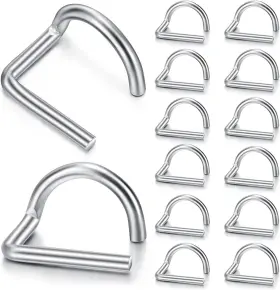 Hui0557 Morningro 20 Pcs Pig Tail Pin 2ftft Scaffolding Gravity Locking G Pins Silver