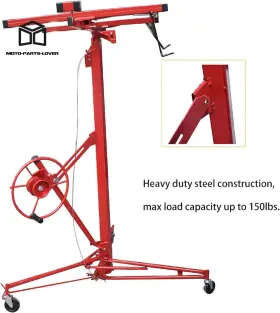 Mp1057697l Moto-parts-lover Drywall Lift Plasterboard 16ft Panel Sheetrock Hoist Carrier Safety Lock #3