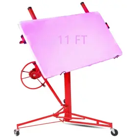 Rd-lift-g6599 Motoos 11ft Drywall Lift Plasterboard Sheetrock Hoist Lifter Carrier With Safety Loc