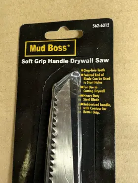 562-6312 Mud Boss 5626312 - Soft Grip Handle Sheetrock Drywall Saw Model Lot Of 2 #2
