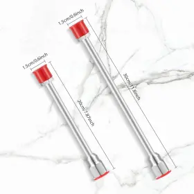 Mudder-2209 Mudder 723509925239 2 Pieces Airless Paint Sprayer Tip Extension Pole 1 Count Pack Of Red #3