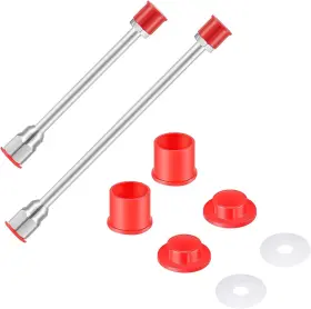Mudder-2209 Mudder 723509925239 2 Pieces Airless Paint Sprayer Tip Extension Pole 1 Count Pack Of Red