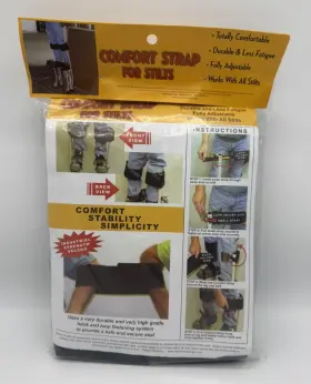 Cs001 My Comfort Strap 1 Pair Leg Band Extra Padded Wide Stilt Straps Drywall Stilts