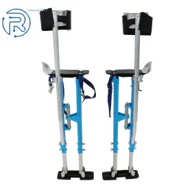 662739 Netuera 36 - 48 Inch Drywall Stilts Painter Taping Adjustable Aluminum Tool Stilt Blue